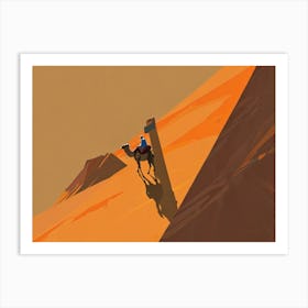 Camel Rider Art Print