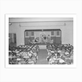 Untitled Photo, Possibly Related To Schoolchildren Watching Senior Class Play, San Augustine, Texas By Russell Art Print