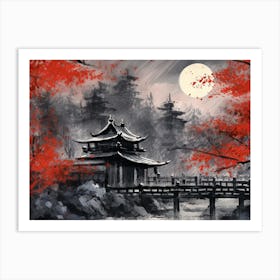 Asian Landscape Painting 7 Art Print