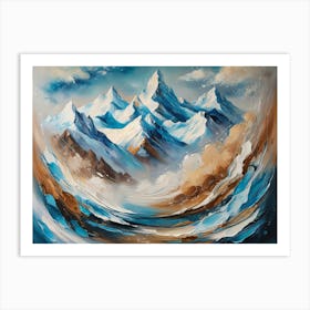 Mountains In The Sky 3 Art Print