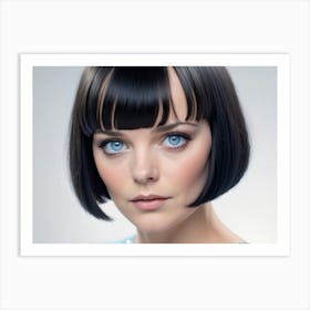 Woman With Bangs 1 Art Print