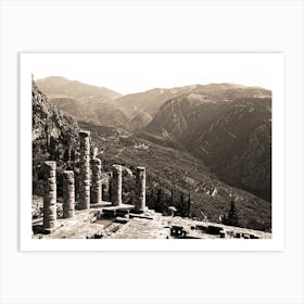 Delphi Sepia Art Print