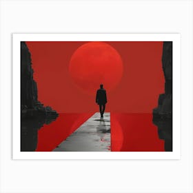 Red Sunset 1 Art Print