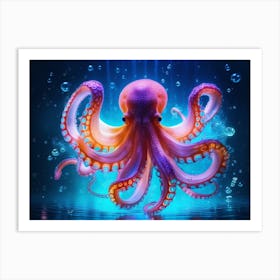 Cosmic Octopus 6 Art Print