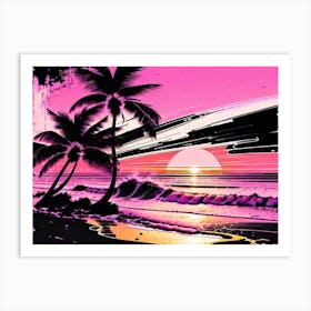 Pink Sunset 2 Art Print