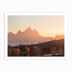 Grand Teton National Park Sunset Art Print