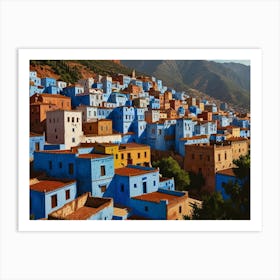 Chefchaouen City 2  Art Print