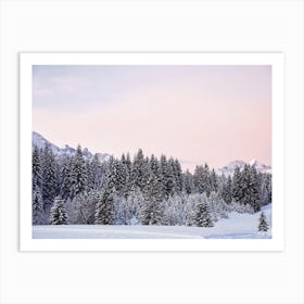 Pastel Winter Sky Art Print