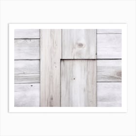 White wood plank texture background 1 Art Print