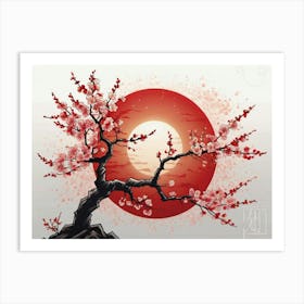 Cherry Blossom Tree Art Print