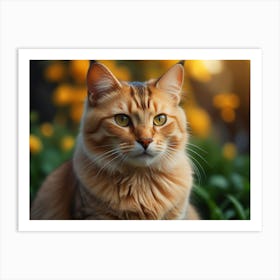 Portrait Of A Cat 7 Art Print