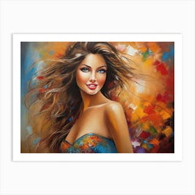 A Stunning Woman Art Print