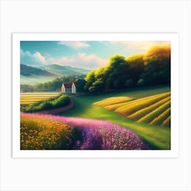 Field Of Flowers 2 Art Print