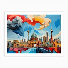 Berlin Skyline Art Print