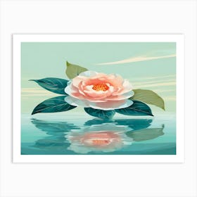 Flower In The Water Art Print