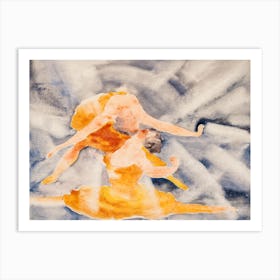 Two Women Acrobats, Charles Demuth Art Print