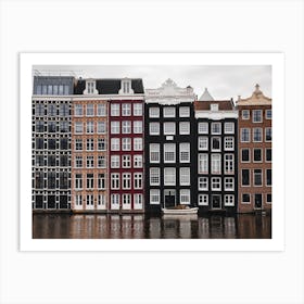 Canal living: Idyllic Amsterdam Canal Houses| The Netherlands Art Print