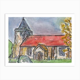 St Marys Hothfield 2nd June 2024 Art Print