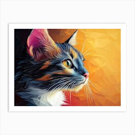 Cat Painting 4 Art Print