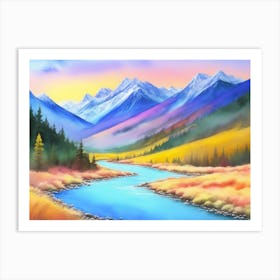 Arctic Beauty: A Winter Wonderland 2 Art Print