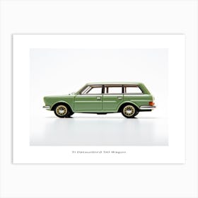 Toy Car 71 Datsun Bluebird 510 Wagon Green Poster Art Print