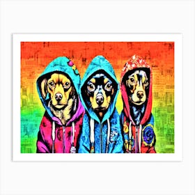 Chihuahua Jacket Models - Cute Dogs Art Print