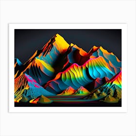 Vivid Ranges Art Print