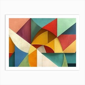 Abstract Geometric Painting Art Print