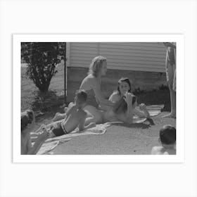 Untitled Photo, Possibly Related To Sun Bathers At The Park Swimming Pool, Caldwell, Idaho By Russell Lee 1 Art Print