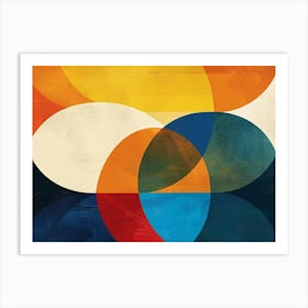 Abstract Circles 5 Art Print