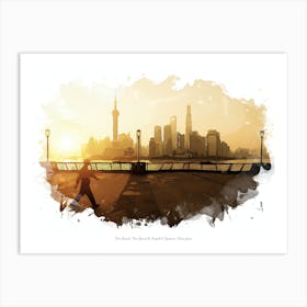 The Bund, The Bund & People S Square, Shanghai Art Print