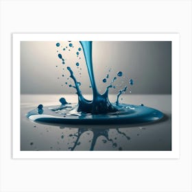 Splashing Liquid Stock Videos & Royalty-Free Footage Art Print