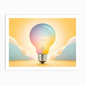 Light Bulb Art Print