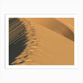 Footsteps In The Sahara Art Print