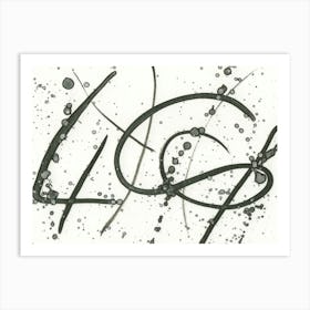 Japan Abstract Calligraphy Art Print