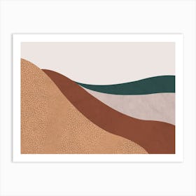 Abstract Hills Art Print