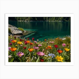 Wildflowers In The Mountains 1 Art Print