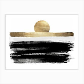 Black And Gold 73 Art Print