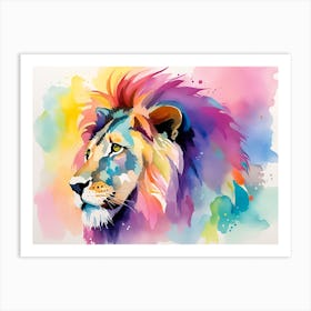 Lion Painting 47 Art Print