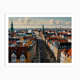 Copenhagen City 3  Art Print