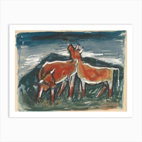 Cows, Mikuláš Galanda Art Print