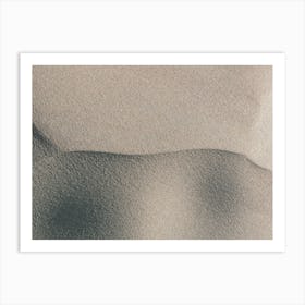 Abstract sand pattern in neutral tones - beige beach nature and travelphotography by Christa Stroo Photography Art Print