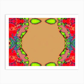 Abstract Psychedelic Background Art Print