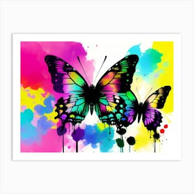 Colorful Butterflies 143 Art Print