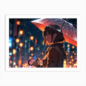 Rainy Night Art Print