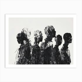 Silhouettes Of People 1 Art Print