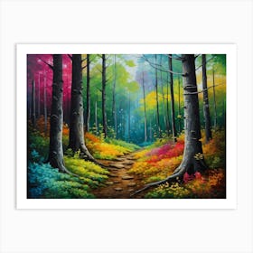 Path In The Woods Art Print