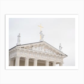 Cathedral Facade Vilnius Lithuania Art Print