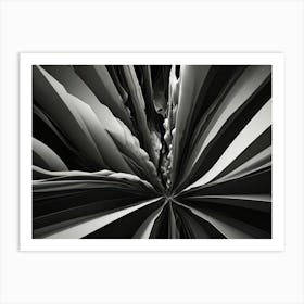 Abstract Black And White Art Print