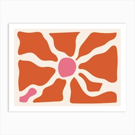 Orange Flower Art Print